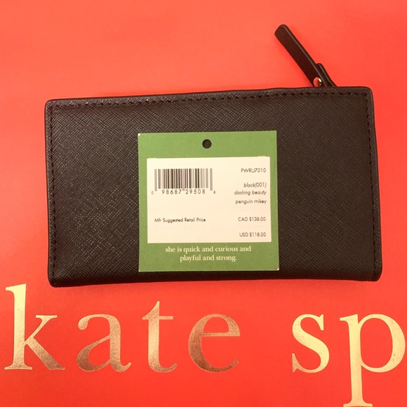 KATE SPADE DASHING BEAUTY PENGUIN MIKEY WALLET - Picture 8 of 8